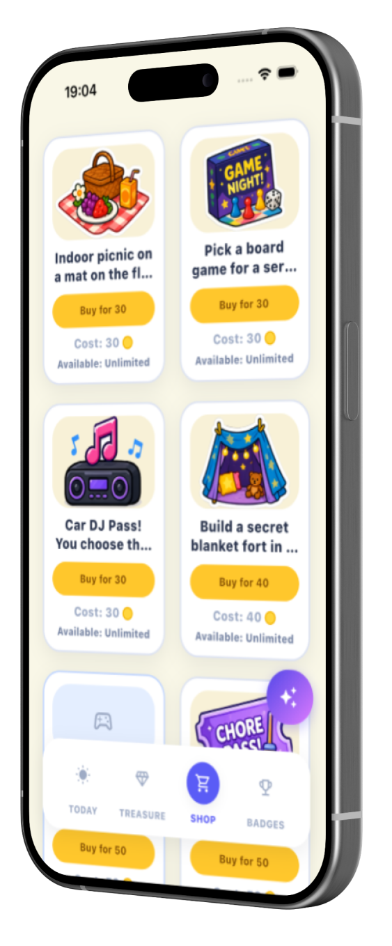 Task-linked rewards