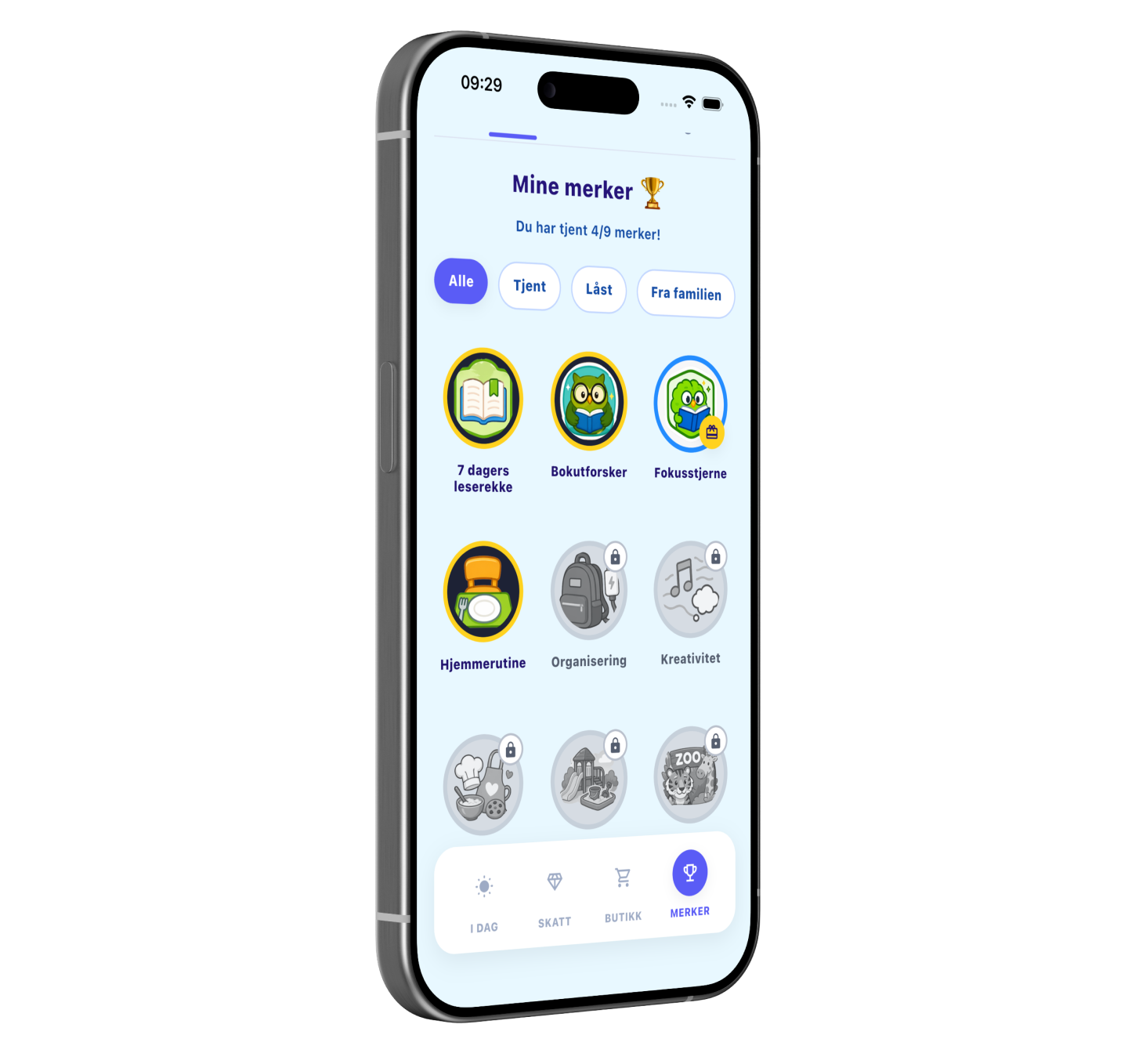Digital stjernekart-app for barn