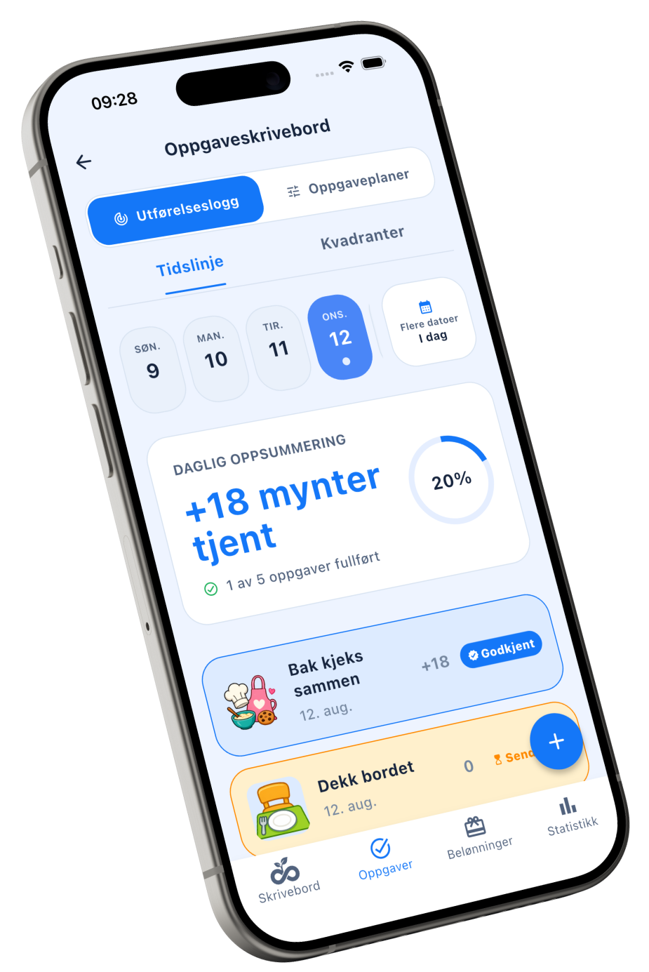 Vaneapp for rutiner som varer
